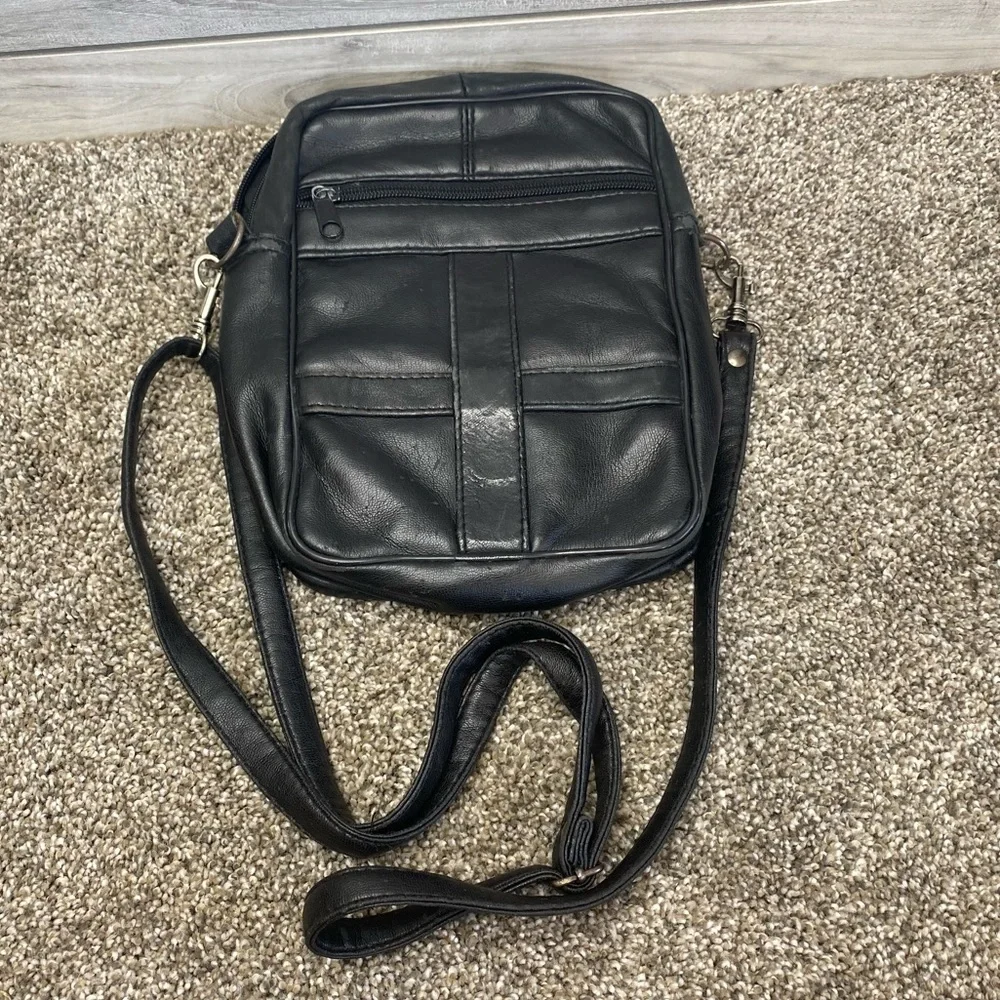 Leather Direct Men’s Messenger Army Travel Bag Crossbody